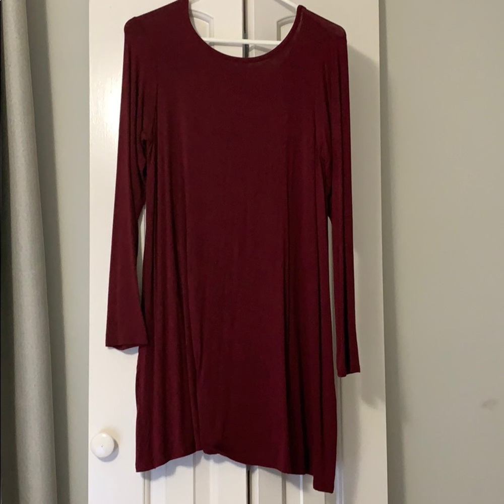 T-Shirt Dress with criss cross back